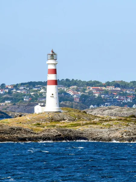 Latarnia Morska Oksy Fyr Południe Kristiansand Norwegii — Zdjęcie stockowe