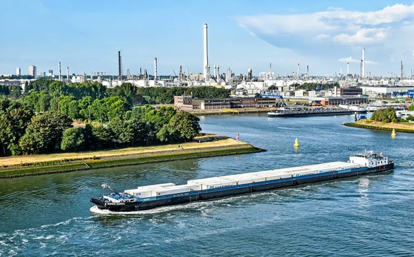 Rotterdam Países Bajos Agosto 2018 Vista Sobre Puerto Petrolífero Químico — Foto de Stock