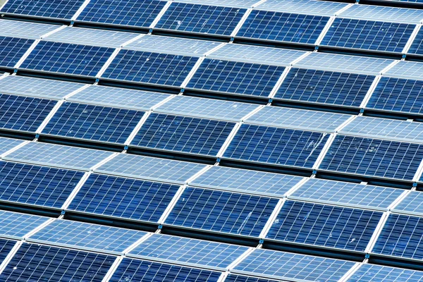 Sistema Fotovoltaico Contaminado Por Excrementos Aves — Foto de Stock