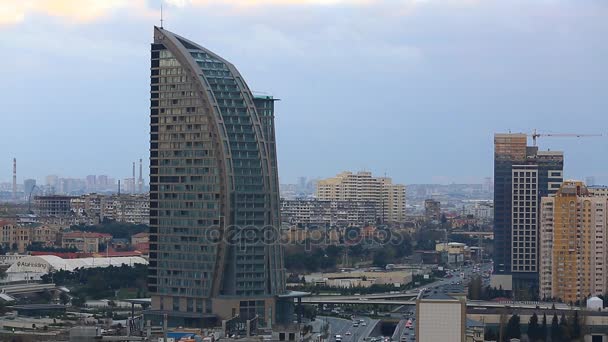 Πύργος ατού στο Μπακού, Αζερμπαϊτζάν. — Αρχείο Βίντεο