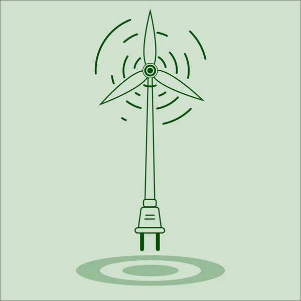 Icone vettoriali semplici energia verde . — Vettoriale Stock
