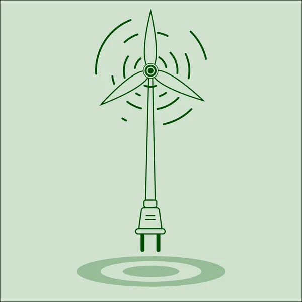 Icônes vectorielles simples d'énergie verte . — Image vectorielle