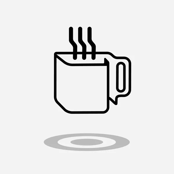Kaffeetrinken oder Tasse Tee. — Stockvektor