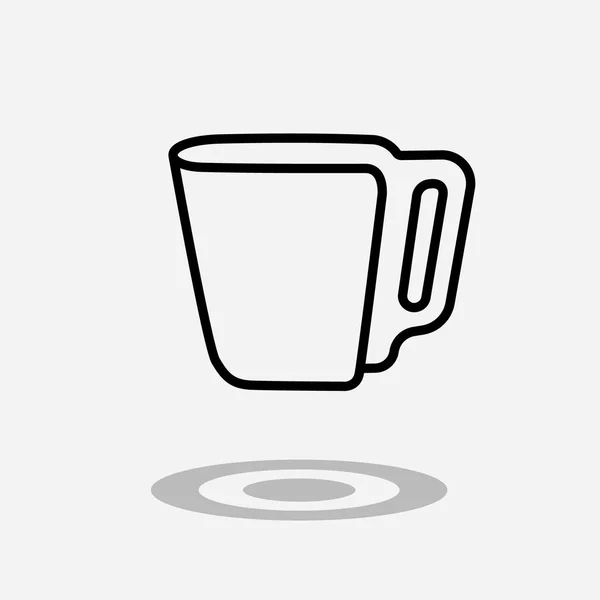 Coffee drink or cup of tea icon. — Stock Vector