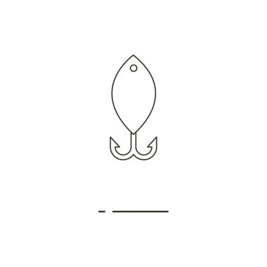 Satırı kaşık-yem simgesi beyaz arka plan üzerinde vektör çizim