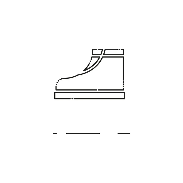 Botas de línea delgada icono. Mbe minimalismo estilo — Vector de stock