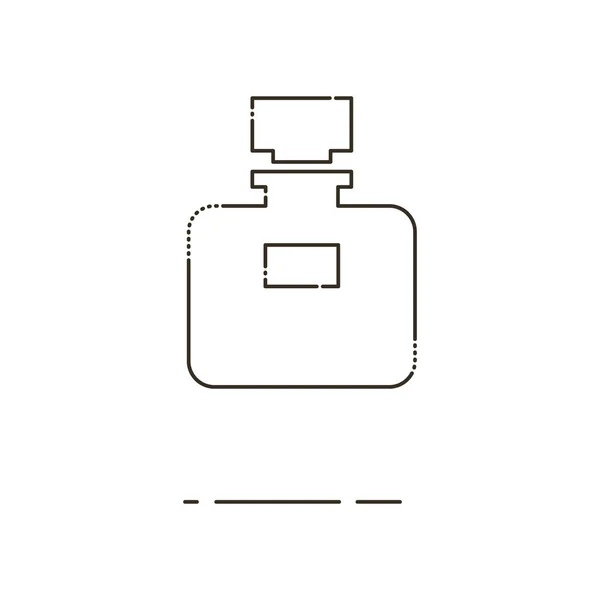 Icono de línea delgada de perfume. Mbe minimalismo estilo — Vector de stock