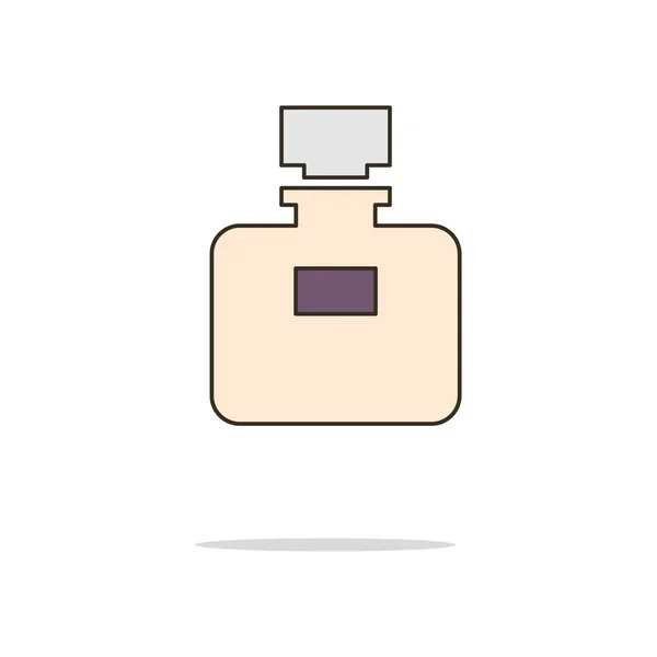 Perfume color línea delgada icon.Vector ilustración — Archivo Imágenes Vectoriales