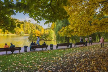 Parkta Tsaritsyno Moskova'da