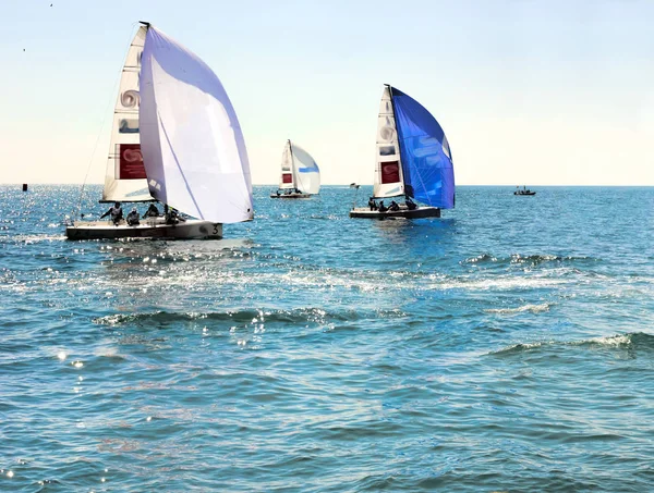Competitions in Sochi on the Black Sea by water sports — Stock Photo, Image
