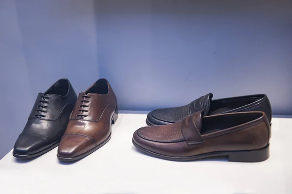 Men Shoes Luxury Store Paris — Stock Photo, Image