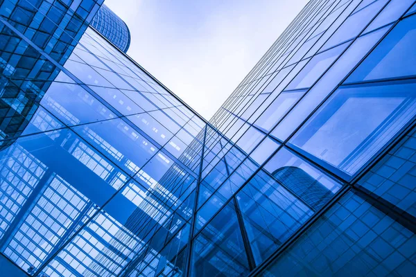 Negocios Corporativos Edificio Vidrio Cielo Azul — Foto de Stock