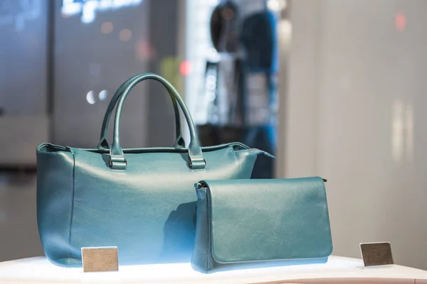 Woman handbags in a luxury store in Paris