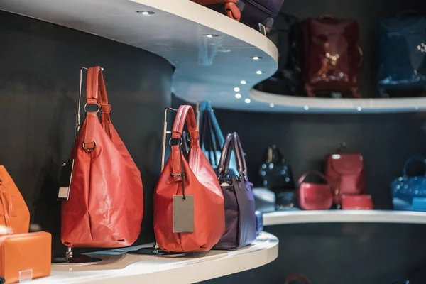 Woman Handbags Luxury Store Paris — Stock Photo, Image