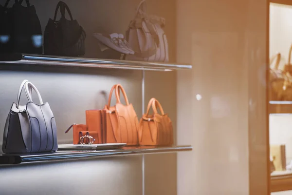 Luxury purses in a store in Paris