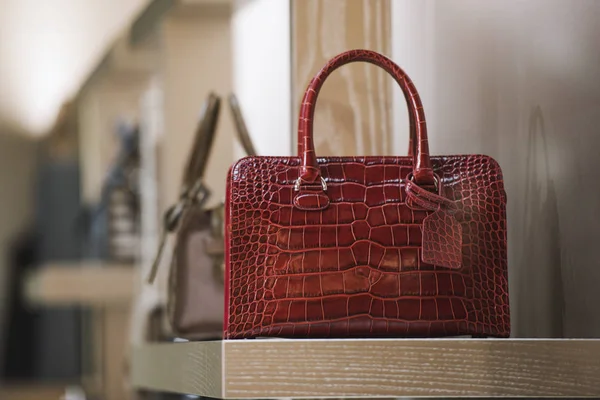 Women purse in a fashion store — Stock Photo, Image