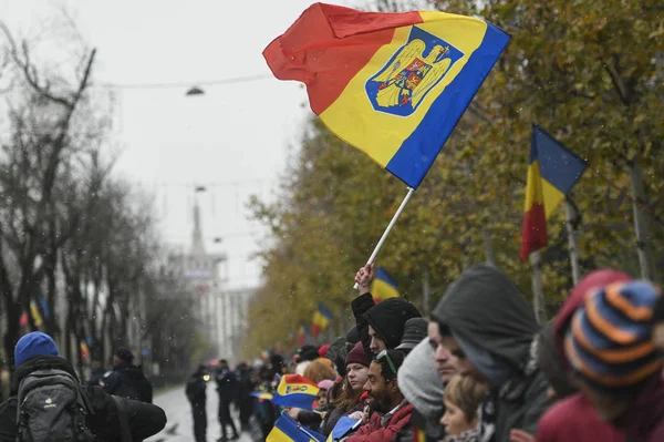 Bukarest Románia 2019 December Katonai Parádé Románia Nemzeti Ünnepe Alkalmából — Stock Fotó