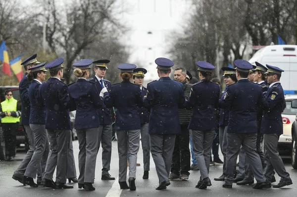 Bucareste Romênia Dezembro 2019 Desfile Militar Durante Celebração Dia Nacional — Fotografia de Stock