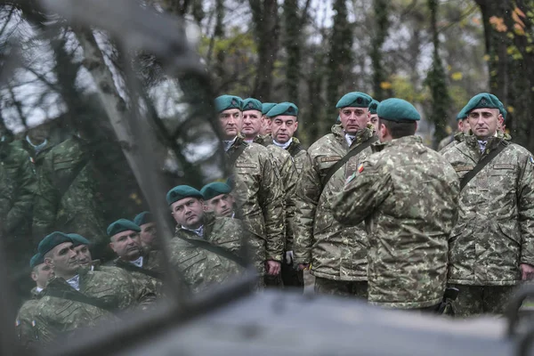 Bukareszt Rumunia Grudnia 2019 Parada Wojskowa Podczas Obchodów Dnia Narodowego — Zdjęcie stockowe