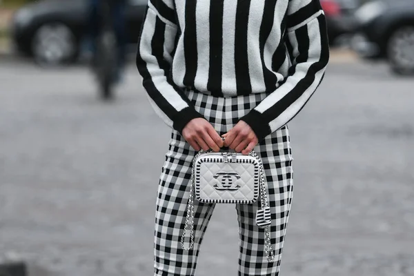 Paris France March 2019 Street Style Appearance Detail Fashion Week — Stock Photo, Image