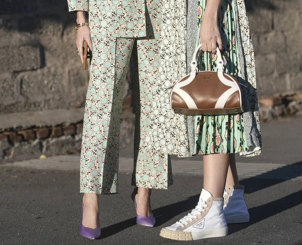 Milan Italy February 2020 Street Style Outfit Streetstylefw20 — Stock Photo, Image