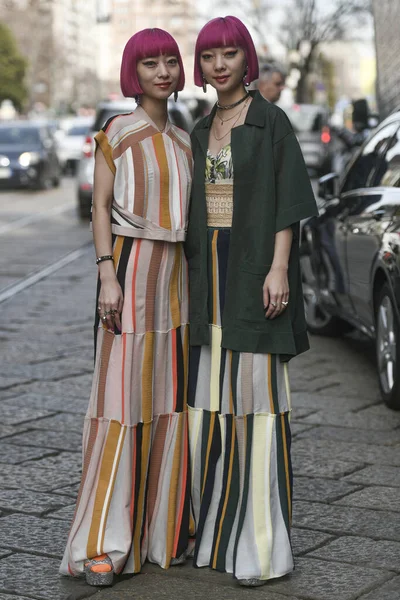 밀라노 이탈리아 2020 스즈키 스즈키 밀라노 주간에 패션쇼가 열리기 — 스톡 사진