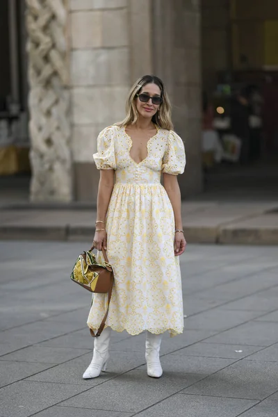 Milan Italy February 2020 Street Style Appearance Milan Fashion Week — Stockfoto