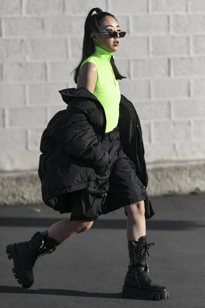 Milan Italy February 2020 Street Style Appearance Milan Fashion Week — Stockfoto