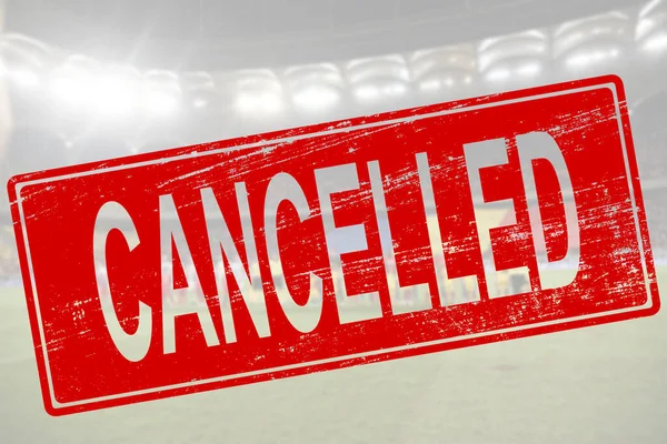 Cancelled sport event background - concept of cancellation events  due to to covid-19 outbreak.