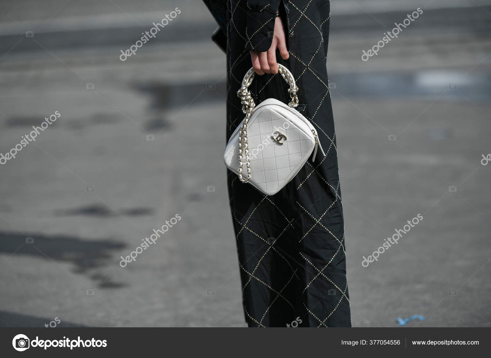 Paris France March 2020 Black Leather Mini Skirt Matched Blue – Stock  Editorial Photo © AGCreativeLab #377054556