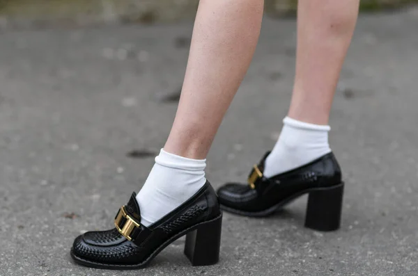 프랑스 2020 무늬높은 발뒤꿈치 스타일 — 스톡 사진