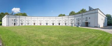 Fort Liefkenshoek yarım daire avlusu Panoraması