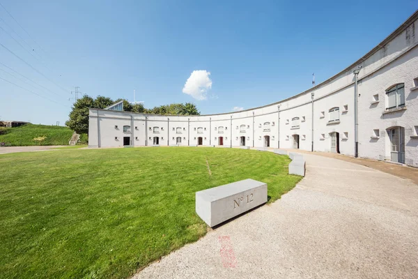 The semi-circular courtyard of Fort Liefkenshoek — Stock Photo, Image