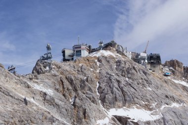 Zugspitze dağ istasyonu yakın çekim