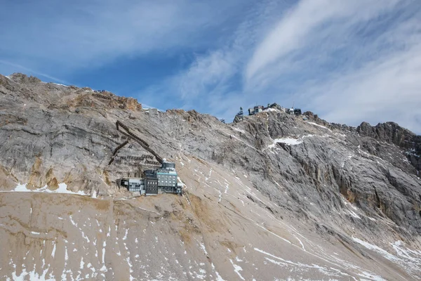 Podíval se na vrchol Zugspitze — Stock fotografie