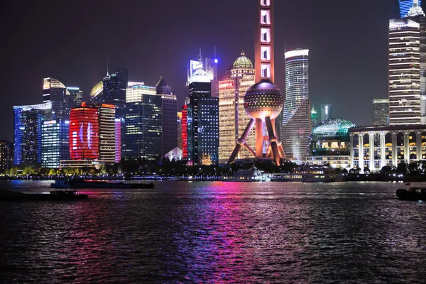 Redaktionell Shanghai Kina April 2019 Utsikt Över Det Orientaliska Pärltornet — Stockfoto