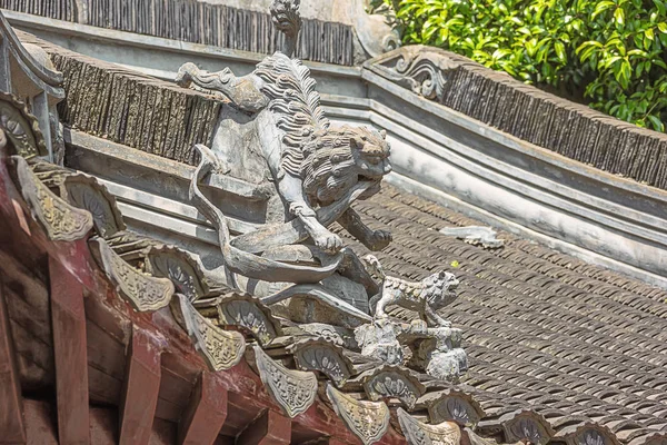 Lion Roof Decoration Building Yuyuan Garden Shanghai — Stock Photo, Image