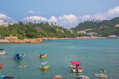 Yayın: Hong Kong, Çin, 22 Nisan 2019 - Hong Kong 'daki Repulse Körfezi' ne yakınlaştırma