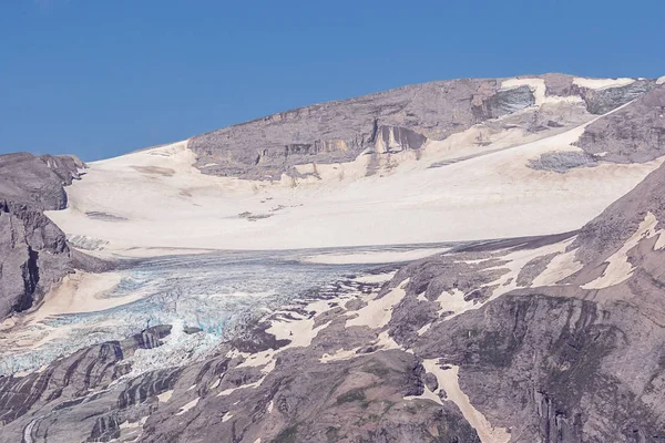 Nieve Hielo Los Picos Del Hoher Tenn Grosses Wiesbachhorn Mientras — Foto de Stock