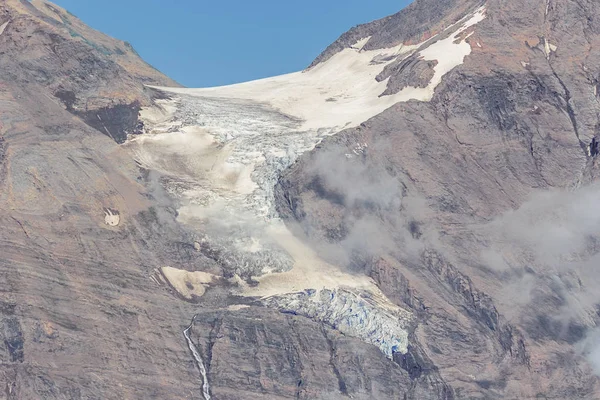 Hoher Tenn Grosses Wiesbachhorn Arasındaki Buzul Grossglockner Yüksek Alp Yolu — Stok fotoğraf