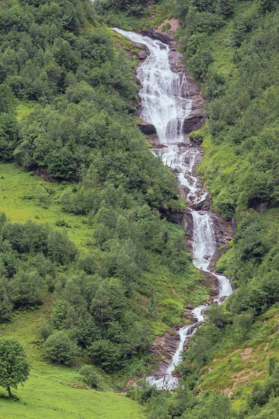 Olhando Para Cachoeira Walcher Ferleiten Cabine Pedágio Grossglockner High Alpine — Fotografia de Stock