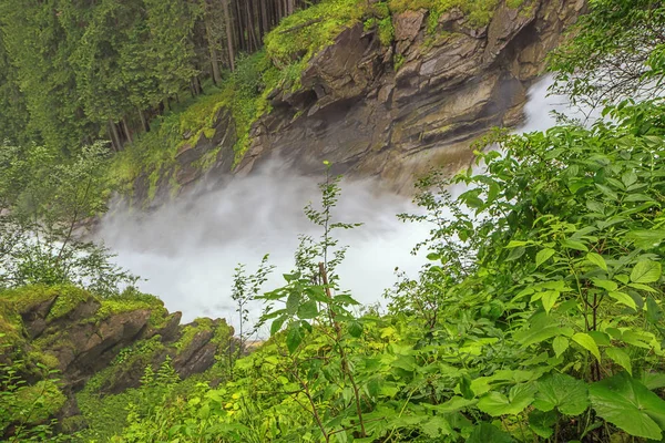 View Krimml Waterfalls Jagasprung Path Upper Part Waterfall — Stock Photo, Image