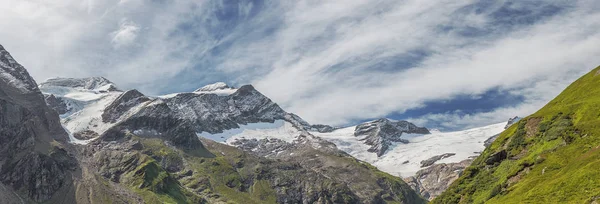 Panorama Van Bergen Rond Het Mooserboden Stuwmeer Kaprun — Stockfoto