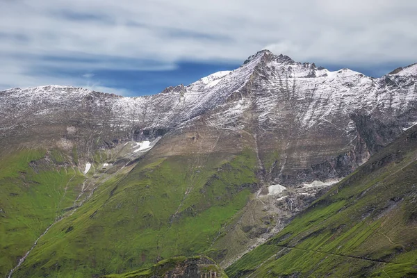 Pohled Hoher Tenn Vyvýšeného Pohledu Nad Nádrží Mooserboden — Stock fotografie