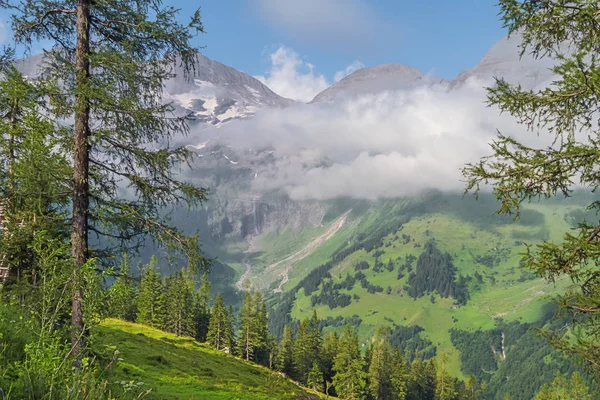 Uitzicht Fuscher Tal Bij Piffkar Tijdens Het Beklimmen Van Grossglockner — Stockfoto