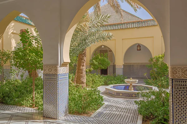 View Courtyard Mausoleum Moulay Ali Cherif Center Rissani — Stock Photo, Image