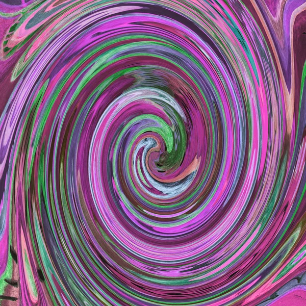 Espiral Rosa Abstracta Colorida Técnica Frotamiento Cerca Los Bordes Efecto — Foto de Stock