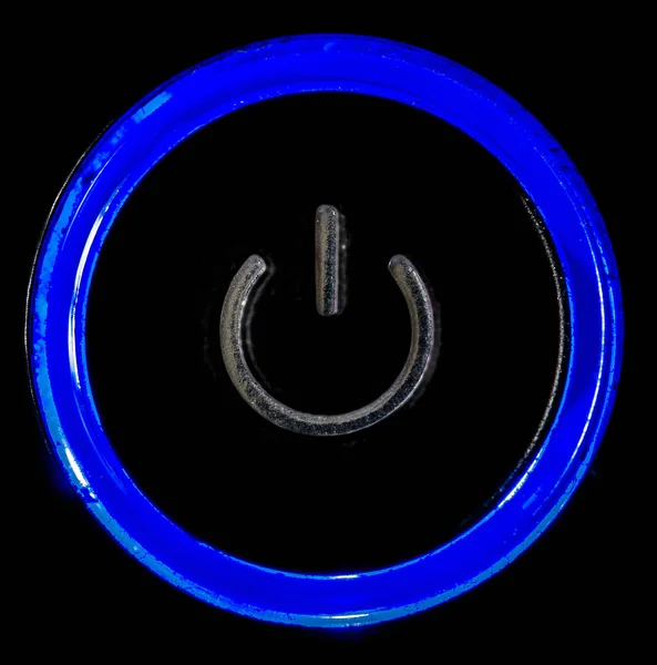 O botão com o símbolo Em — Fotografia de Stock