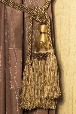 Güzel perde. Yakın çekim.