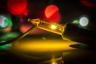 Renkli Noel ışıkları